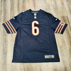 Nike On Field NFL Chicago Bears Jay Cutler 6 Football Jersey Men Large